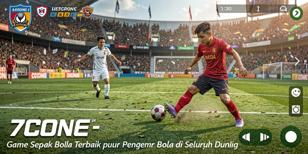 Tampilan gameplay yang seru dan mendebarkan di 7CONE.