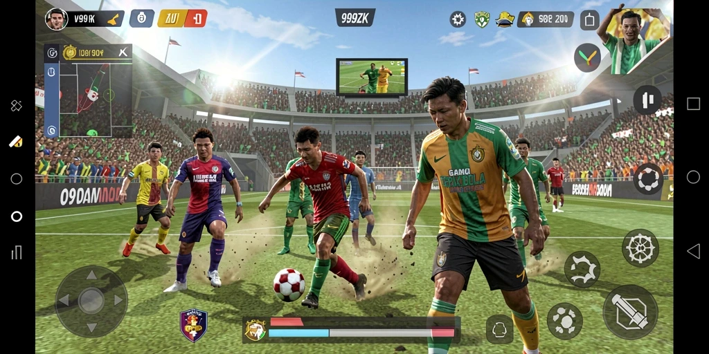 Tampilan gameplay <strong>999ZK</strong> yang realistis dengan detail menawan.
