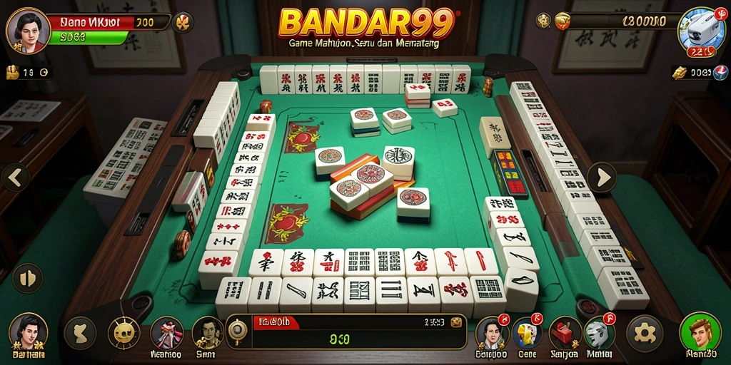 Tampilan gameplay Mahjong di BANDAR99 yang seru dan menantang.