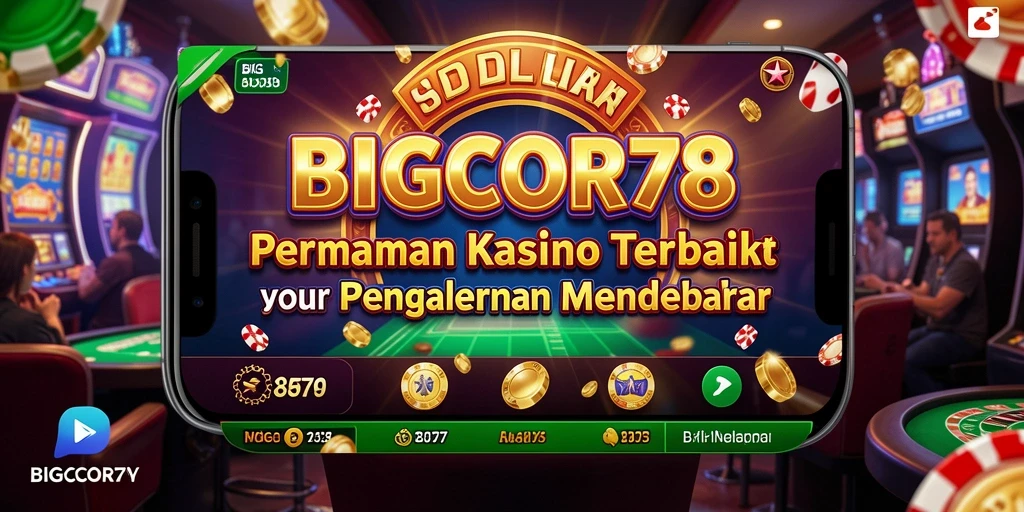 Tampilan gameplay Kasino yang mendebarkan di BIGCOR78.
