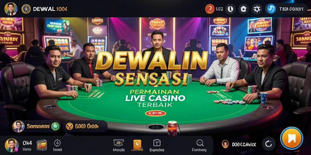 Screenshot dari gameplay DEWALIN yang penuh aksi di Live Casino.