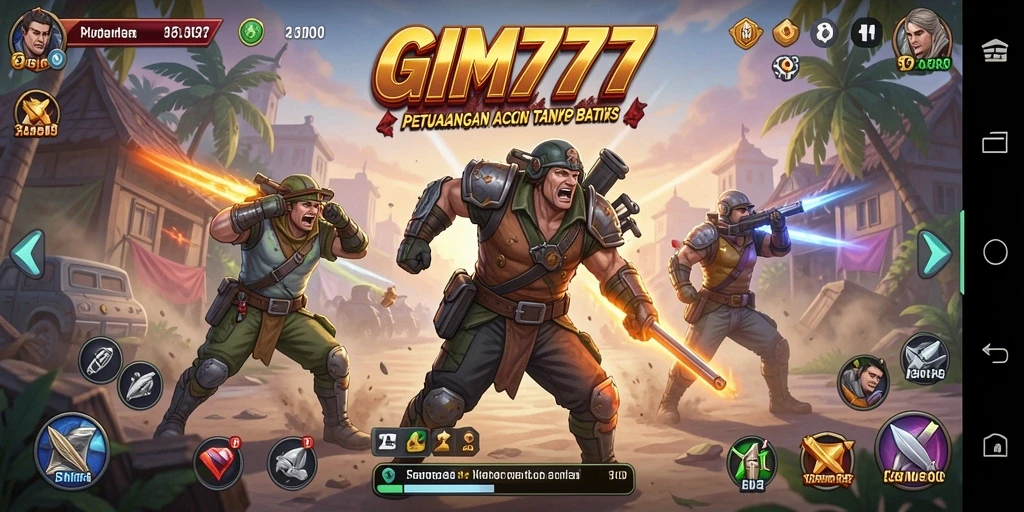 Tampilan mendebarkan dari gameplay GIM777 yang seru.