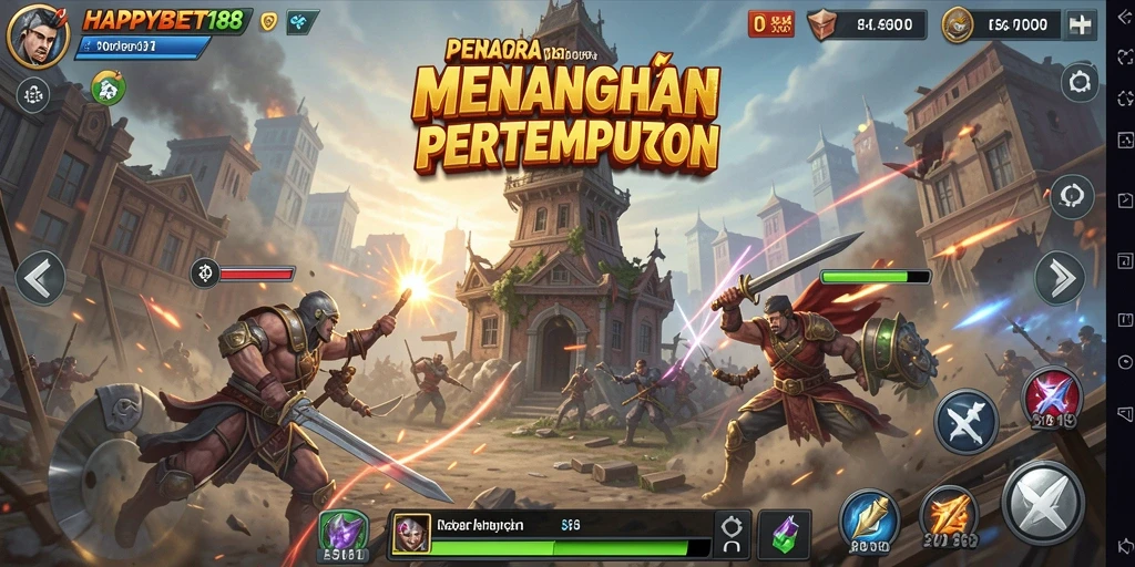 Tampilan gameplay menyenangkan dari HAPPYBET188 yang menantang di Tower Defense.