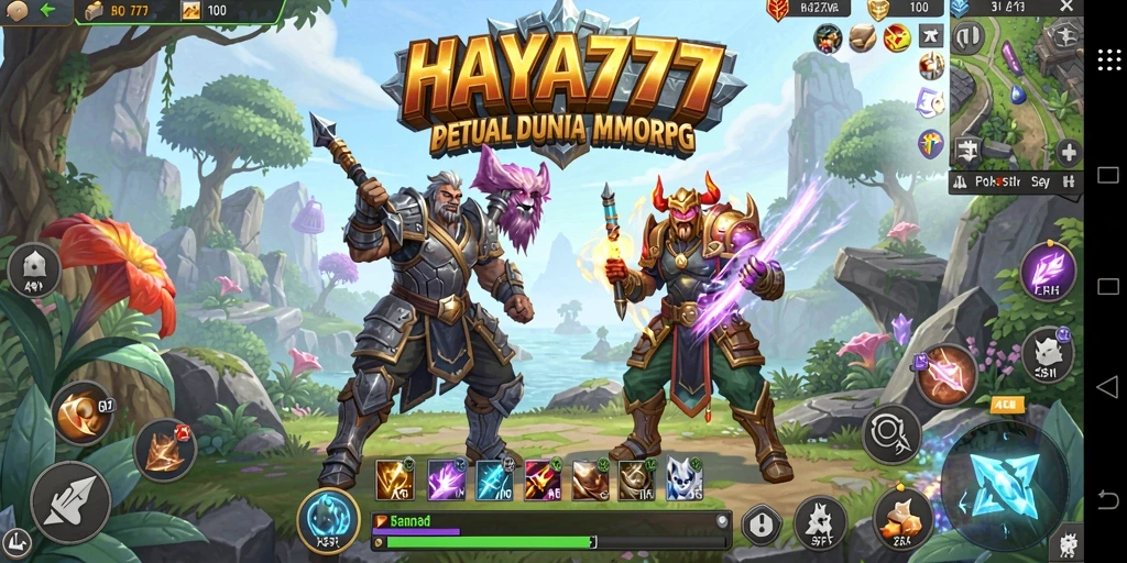 Screenshot HAYA777 menampilkan aksi seru dalam gameplay MMORPG.