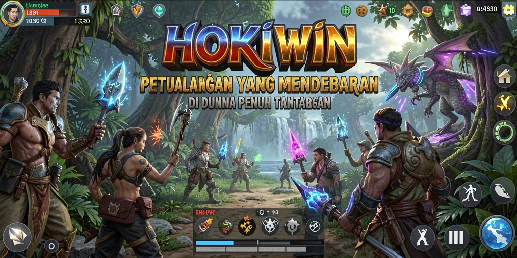 Tampilan gameplay HOKIWIN yang menakjubkan dan penuh aksi.