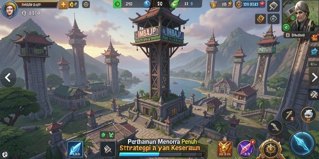 Gameplay menara pertahanan yang mendebarkan dan strategis.
