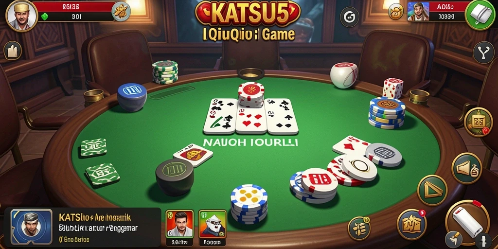 Tampilan gameplay KATSU5 yang seru dan menantang.