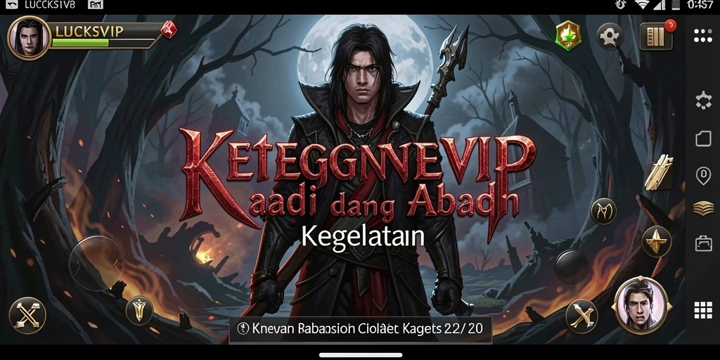 Tampilan gameplay LUCKSVIP yang menyeramkan dan mendebarkan.