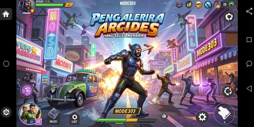 Tampilan gameplay seru dengan warna-warni grafis yang menarik.