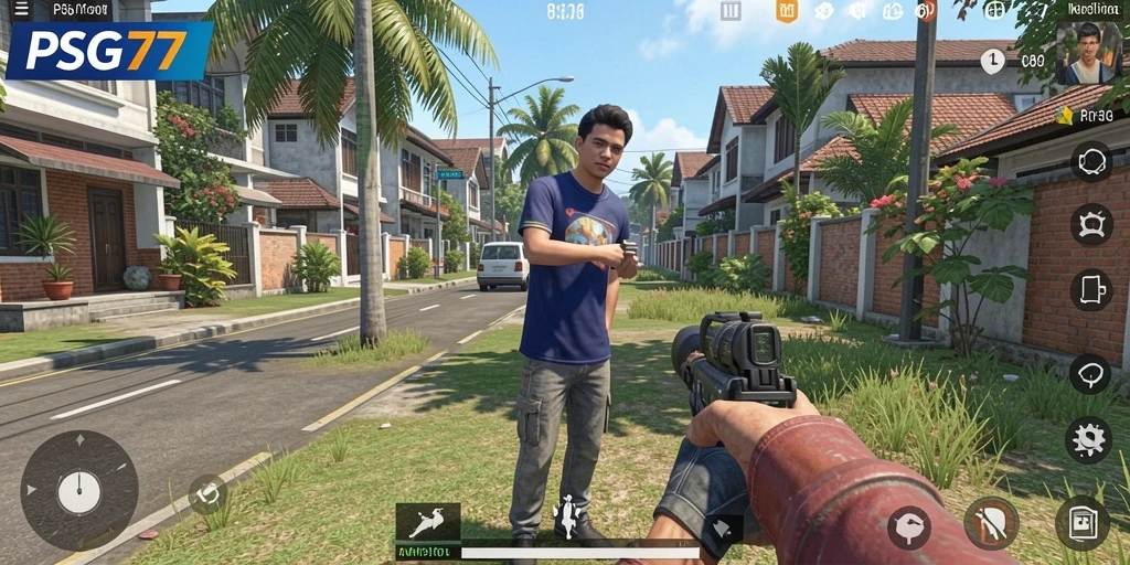 Tampilan gameplay menarik dari PSG77 yang menggambarkan simulasi kehidupan nyata.