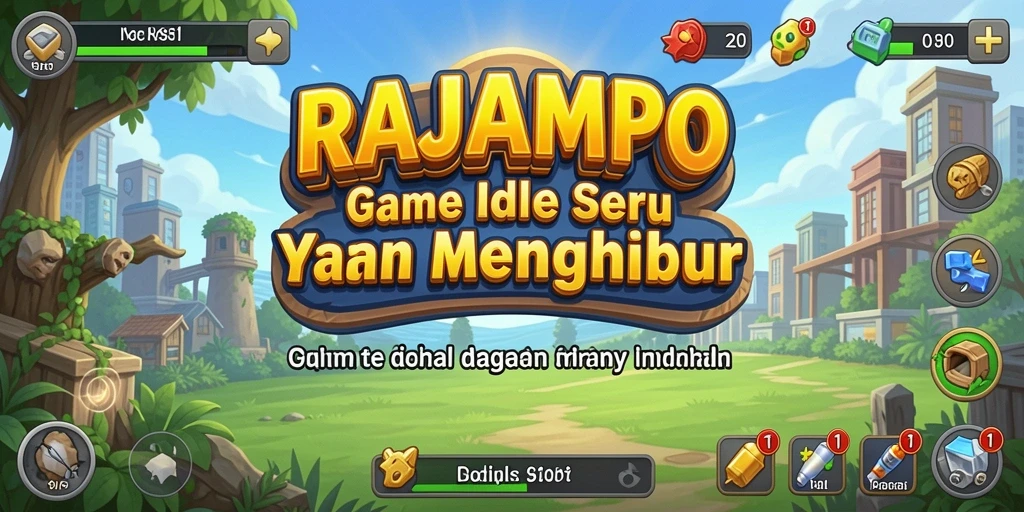Tampilan gameplay RAJAMPO yang menawan dan penuh warna.
