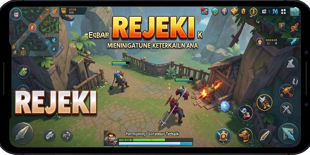 Tampilan gameplay strategis yang menegangkan dalam REJEKI.