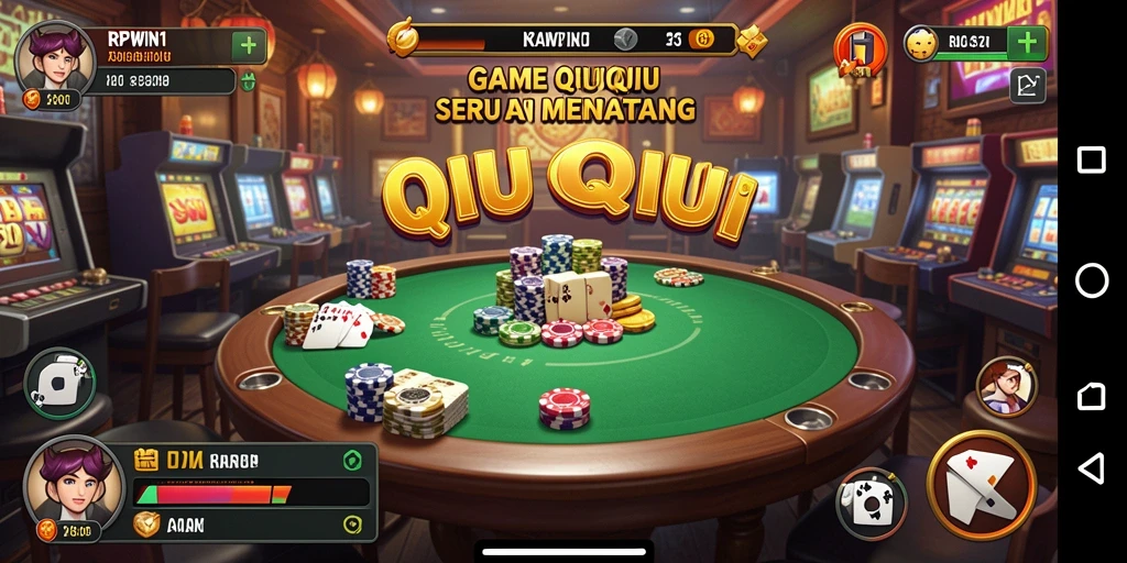 Tampilan gameplay QiuQiu yang seru dan menarik.