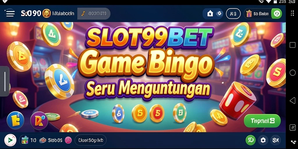 Screenshot utama SLOT99BET menampilkan keseruan gameplay Bingo.