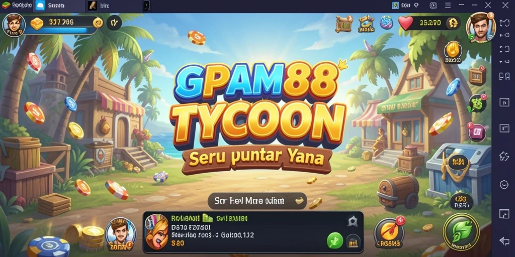 Tampilan gameplay SPIN88 dengan berbagai opsi bisnis yang menarik.