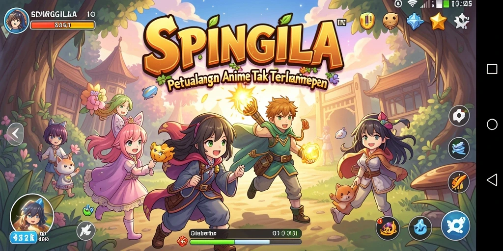 Gameplay seru di SPINGILA dengan grafis Anime yang memukau.