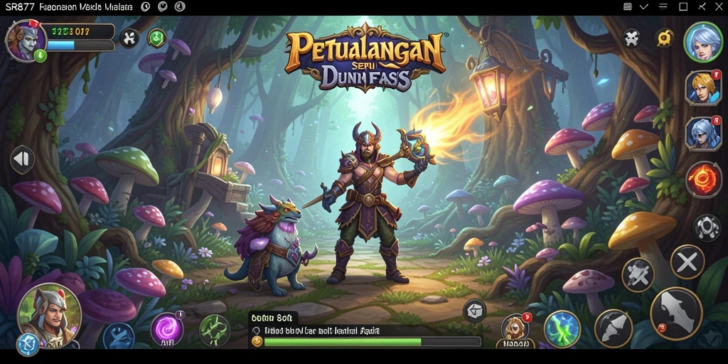 Tangkapan layar gameplay SR877 menampilkan petualangan seru dalam dunia fantasi.