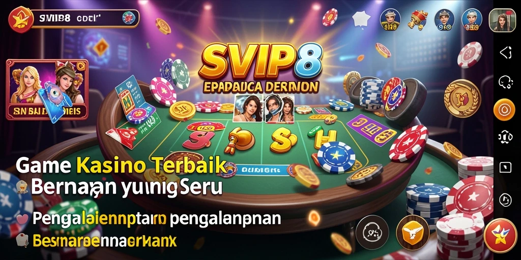 Tampilan menarik dari permainan kasino di SVIP8 yang memikat pemain.