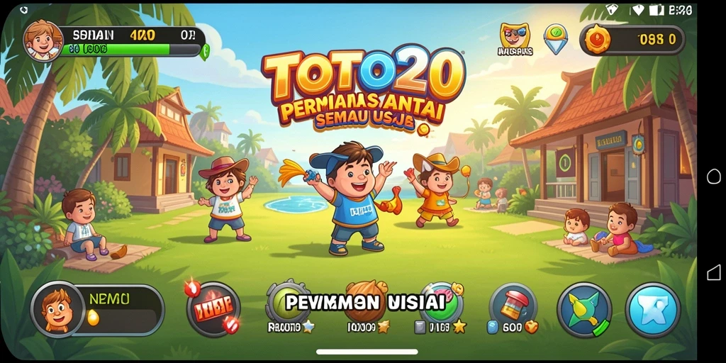 Tampilan gameplay menarik dari TOTO20 yang menghibur.
