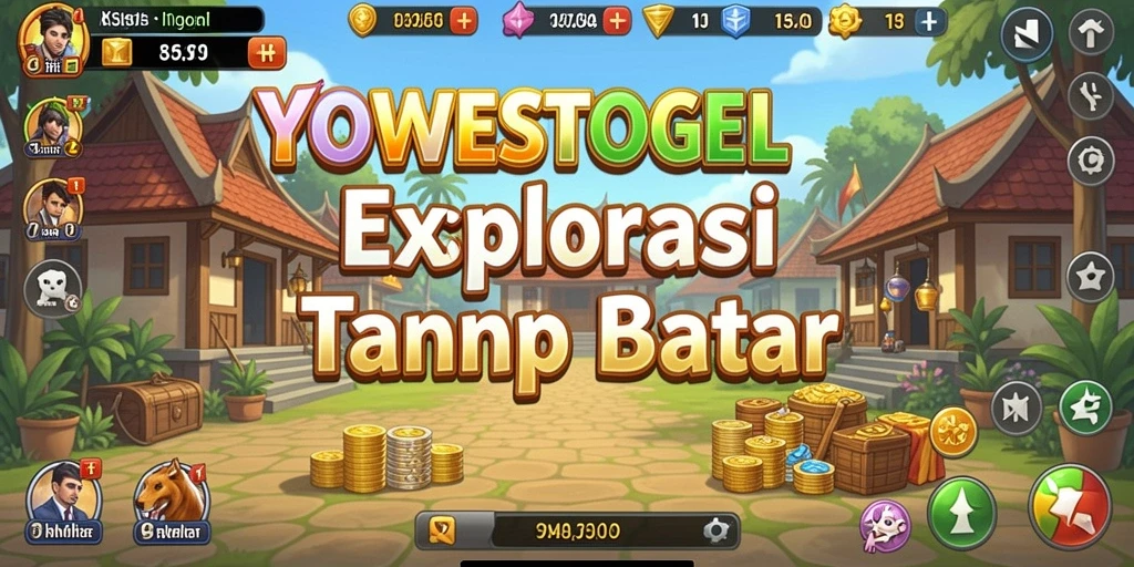 Screenshot gameplay YOWESTOGEL dengan karakter menjelajah dunia terbuka.